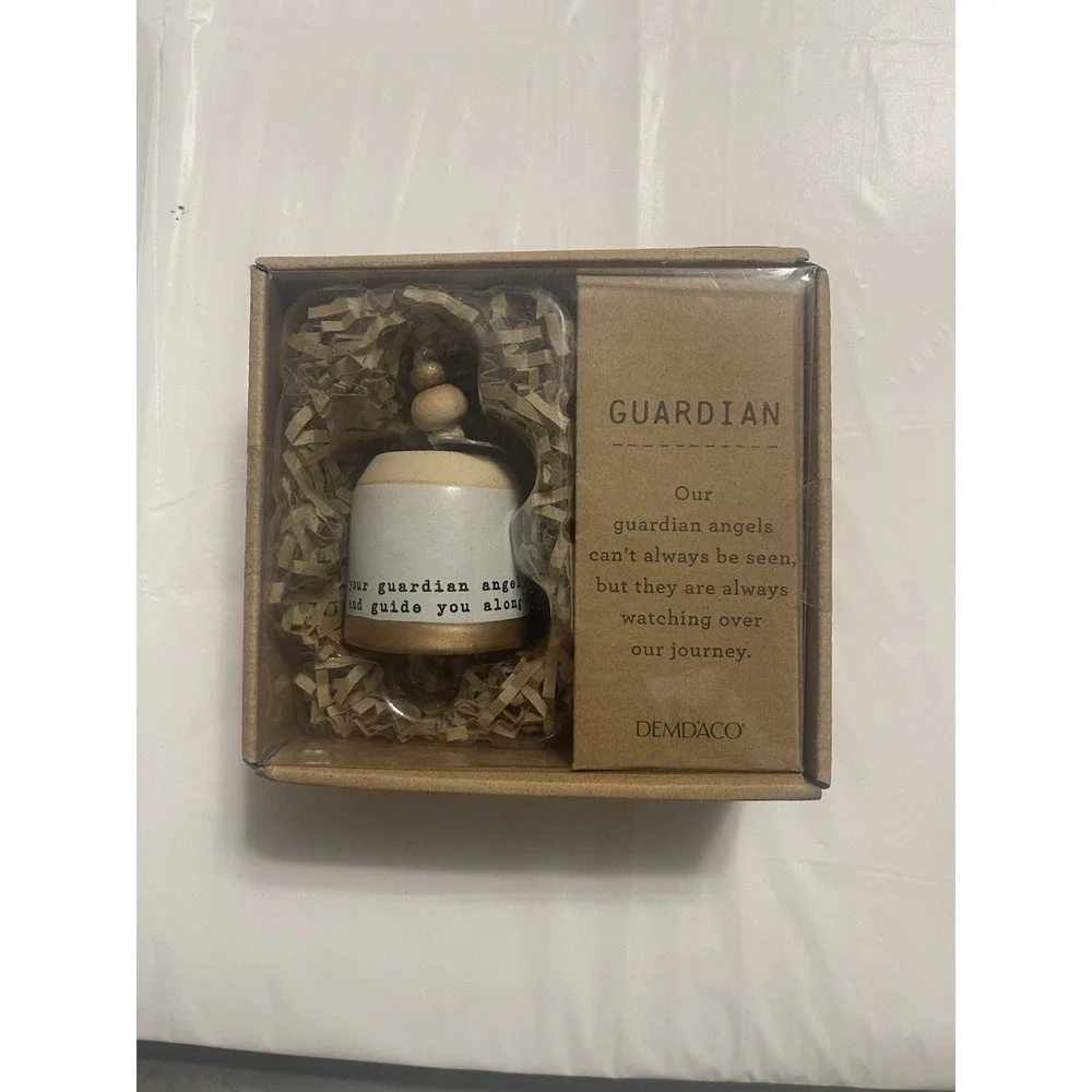 Demdaco Mini Inspired Bell Guardian Angel Ornament with Box